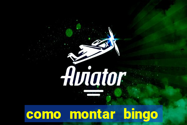 como montar bingo brinquedos toia